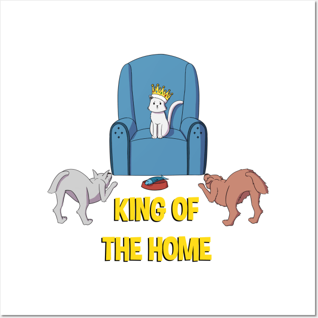 King Of The Home Wall Art by samoliver_illustrator